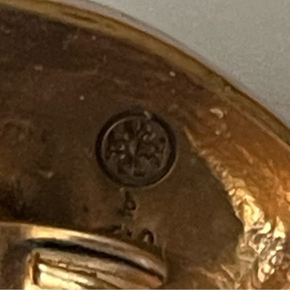 TORY BURCH evil eye adjustable ring signed fits 6-7 - Picture 3 of 4